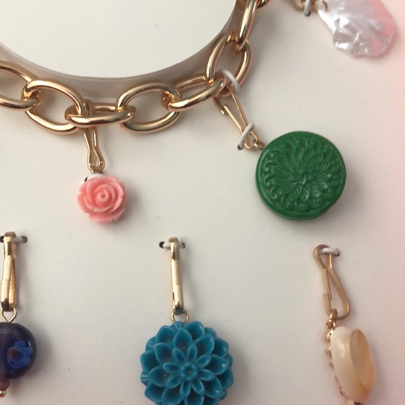 Steve Madden Gold-Tone Charm Bracelet - Picture 3 of 6